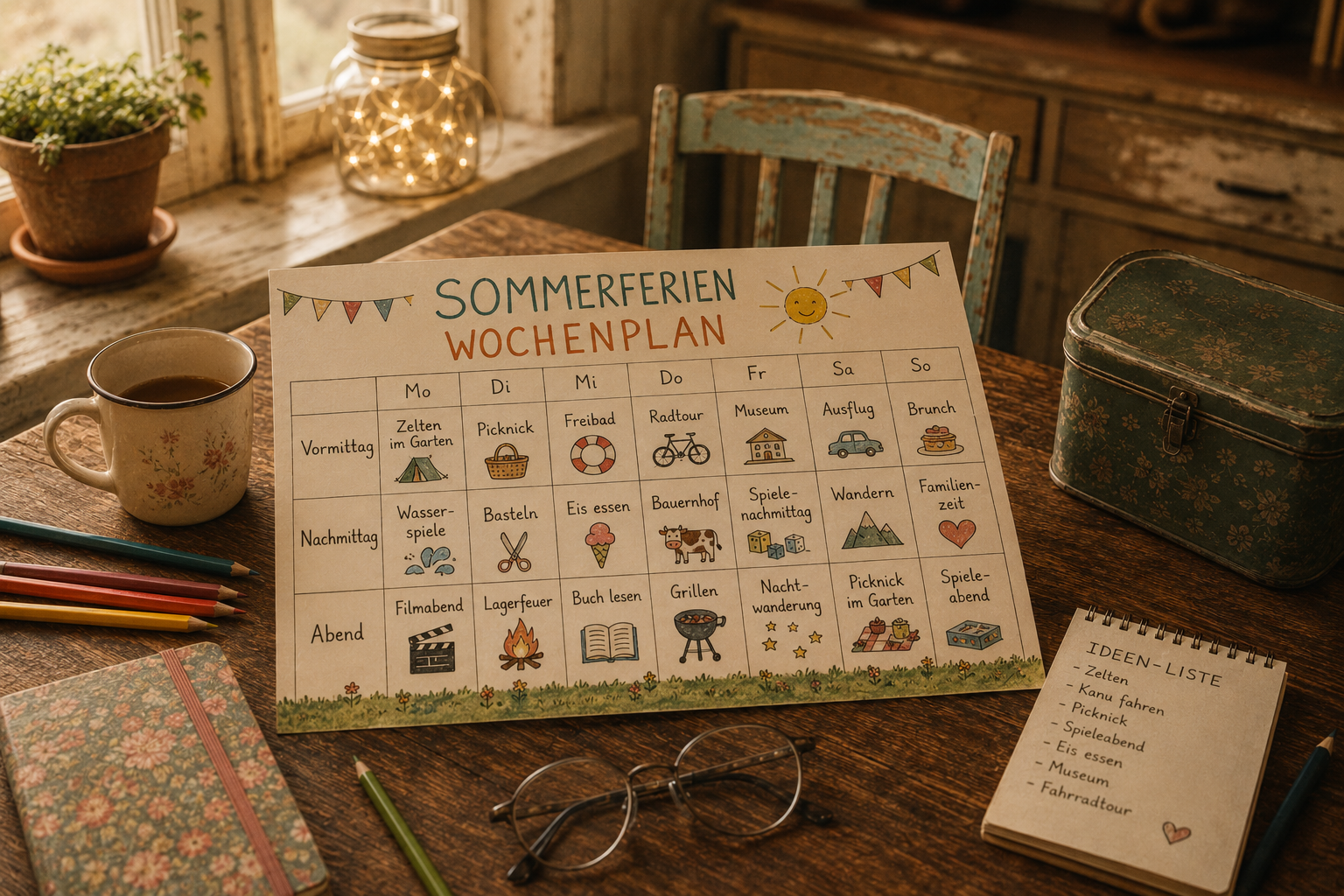 80 fast kostenlose Sommer-Ideen fuer Kinder 3 bis 10 Jahre
