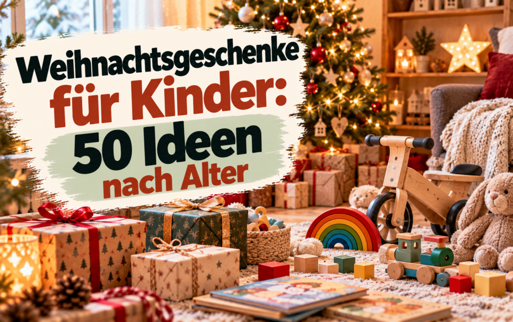 Weihnachtsgeschenke für Kinder: 50 Ideen nach Alter